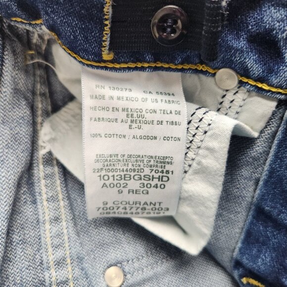 Wrangler Jeans Boys 9 Regular Blue Straight Leg Classic Denim Adjustable Waist - Picture 8 of 11